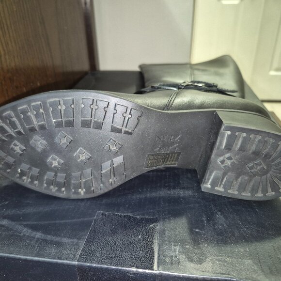 NWB Naturalizer Women's Dale Black WP Leather Knee High Boots sz 8 - Picture 7 of 12